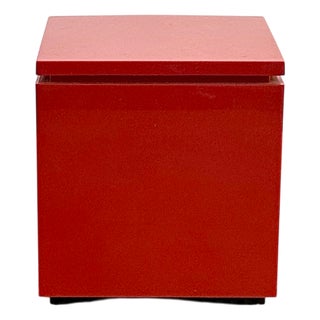 Cuboluce Cube Lamp in Red by Cini & Nils for Opi Milano, 1990s For Sale