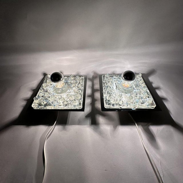 Vintage Murano Glass Wall Lamp from Mazzega, 1970s, Set of 2 For Sale - Image 11 of 18