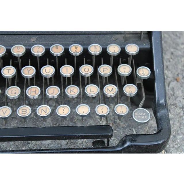 1940s Italian Ivrea 40 Typewriter from Olivetti, 1940s For Sale - Image 5 of 12