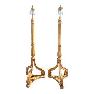 Art Deco Style Nancy Corzine La Roche Floor Lamp - a Pair For Sale