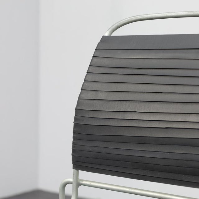 Black Set of Rubber Band Chairs by Tom Dixon, 2000s For Sale - Image 8 of 9