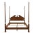1980s Solid Cherry Queen Four Poster Bed For Sale