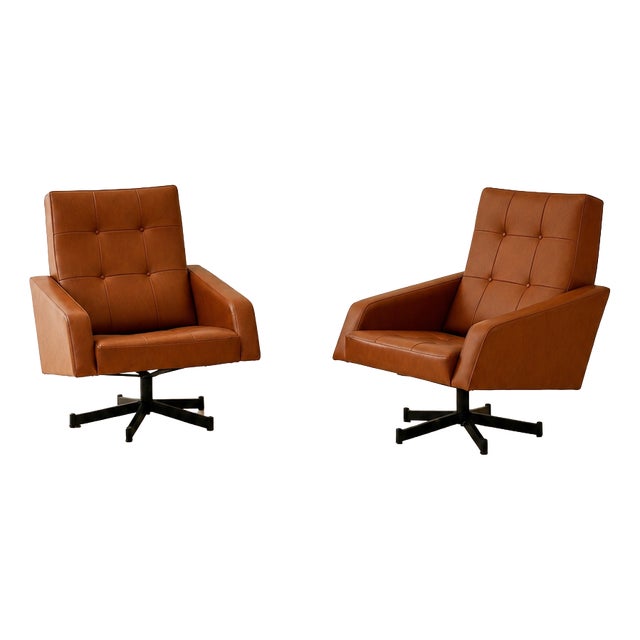 Vintage Rockabilly-Style Skai Chairs, 1960s, Set of 2 For Sale