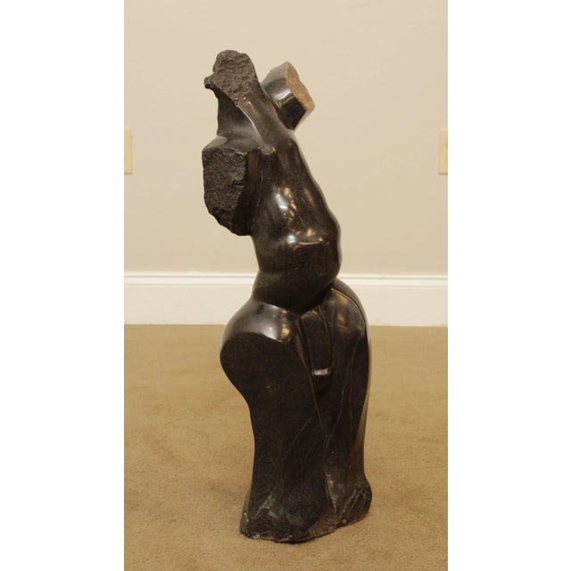 Dawson Chivizhe Abstract Form Shona Stone Sculpture For Sale - Image 9 of 13