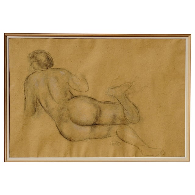 Aristide Maillol Charcoal Drawing “Nu De Dos” For Sale - Image 9 of 9