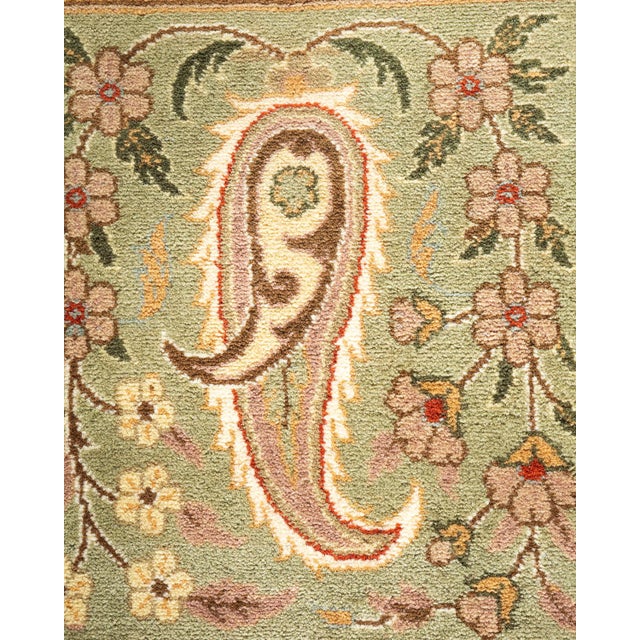 Traditional Mogul Hand-Knotted Area Rug - Ivory, 8' 2" x 10' 5" For Sale - Image 3 of 8