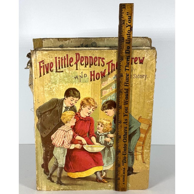 Antique Children's Book Collection: 1880s-1890s Lithographs & Etchings For Sale - Image 9 of 10