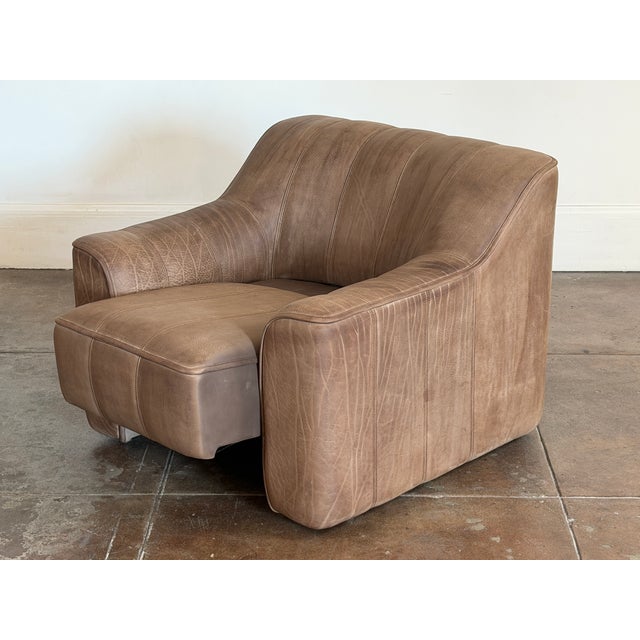 Vintage 1970s DeSede Ds-44 Buffalo Leather Lounge Chairs For Sale In Los Angeles - Image 6 of 16