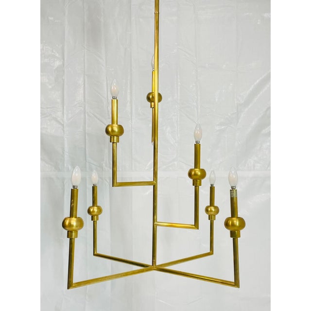 Paloma Contreras "Comtesse" Brass Chandelier for Visual Comfort Signature For Sale - Image 14 of 18