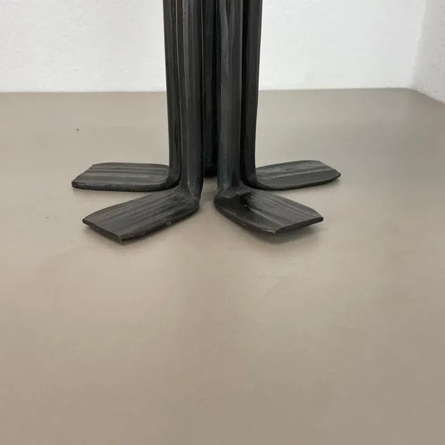 Large Brutalist Bronze Candleholder from Manfred Bergmeister, Germany, 1970s For Sale - Image 12 of 18