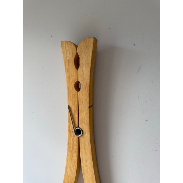 Postmodern Postmodern Oversize Clothespin Hanging Sculpture For Sale - Image 3 of 7