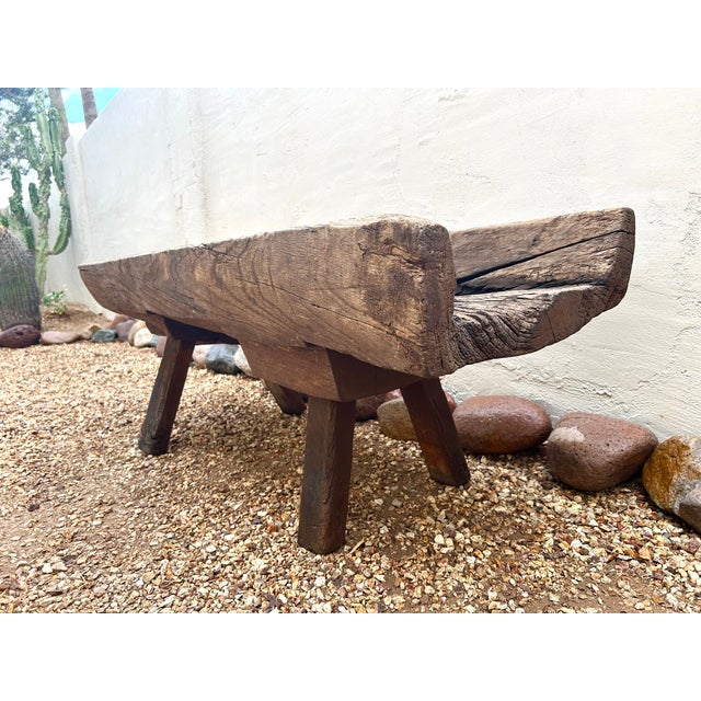 Rustic Extra Large Vintage Wood Historic Drinking Trough For Sale - Image 3 of 14