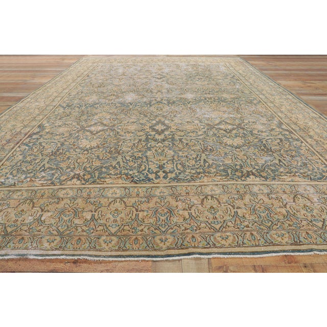 Antique Persian Kerman Rug, 08'09 X 13'05 For Sale - Image 9 of 10