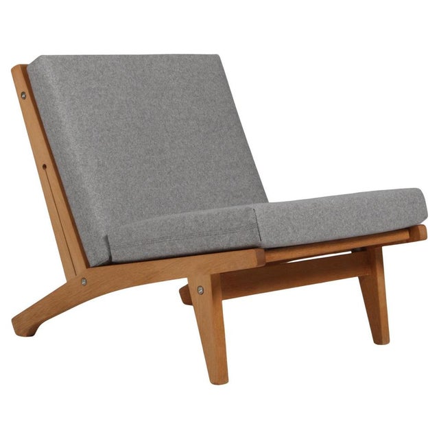 Wood Lounge Chair Model GE-370 attributed to Hans J. Wegner for Getama, 1960s For Sale - Image 7 of 7