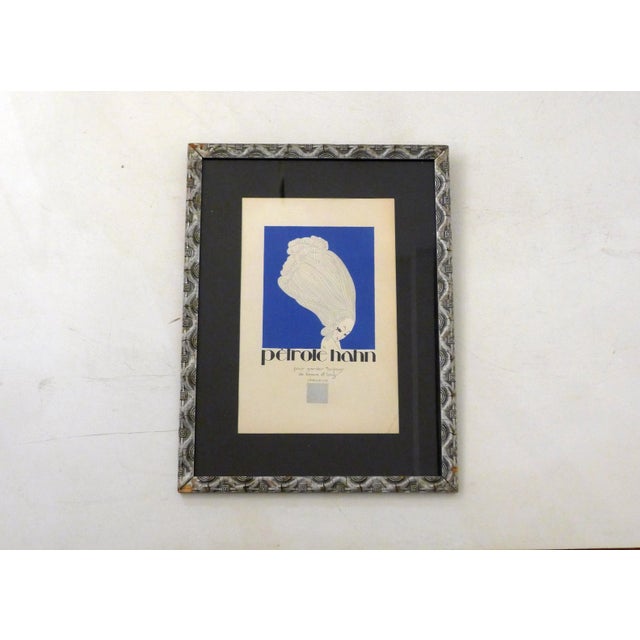 Charles Martin, Advertising Poster for Hahn Oil, 1920s, Lithograph, Framed For Sale - Image 11 of 11