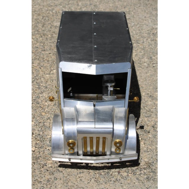 1990s 1990s Studio Made Aluminum and Brass Truck For Sale - Image 5 of 12