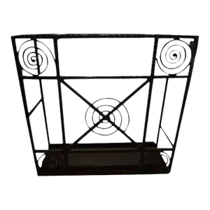 French Art Deco Wrought Iron Umbrella Stand