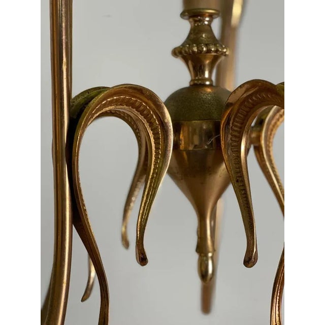 Metal 10-Light Chandelier by Ulrich For Sale - Image 7 of 14