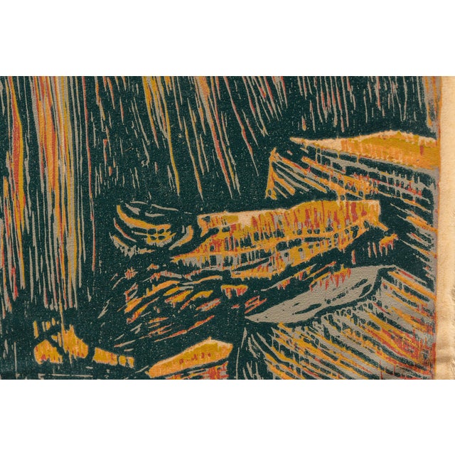 St. Francis | Paint on Textile, Dated 1975 For Sale In Chicago - Image 6 of 6