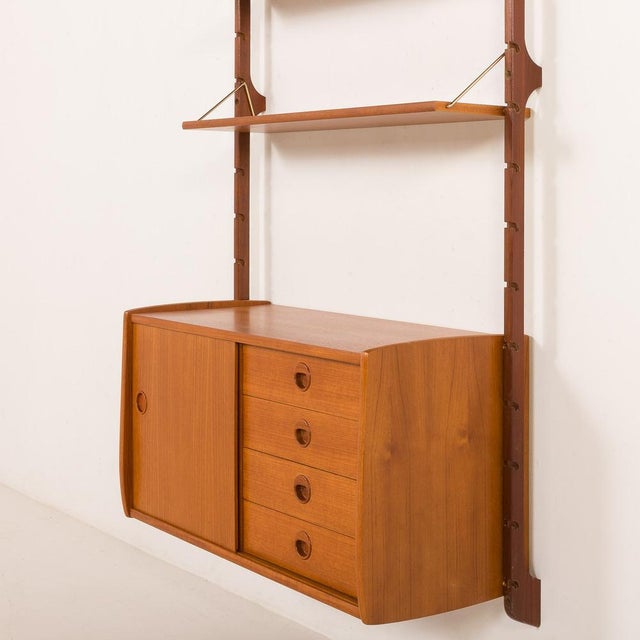 One Bay Wall Unit in Teak from Ergo, Norway, 1960s For Sale - Image 16 of 17