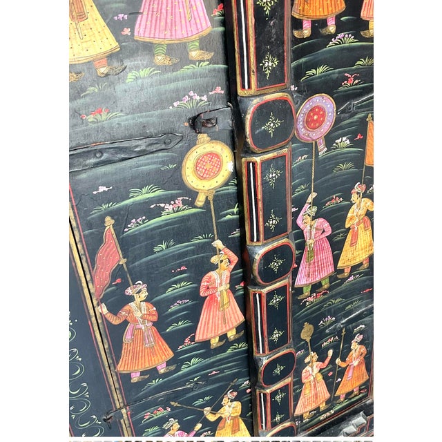 Vintage Boho Hand Painted Cabinet For Sale - Image 18 of 18