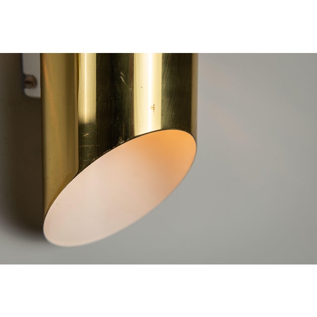 Cylindrical Wall Lamps in Brass with Perforated Shades, 1970s, Set of 2 For Sale - Image 10 of 12