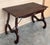 Brown Spanish 1880s Walnut Side Table or Lady Desk, Lyre Legs and Iron Stretcher For Sale - Image 8 of 11