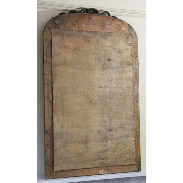 Large Antique Gilt Overmantle Wall Mirror, 1900s For Sale - Image 4 of 5