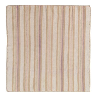 Vintage Navajo Rug, Handmade Wool Oriental Rug, Shrimp, Beige and Taupe For Sale