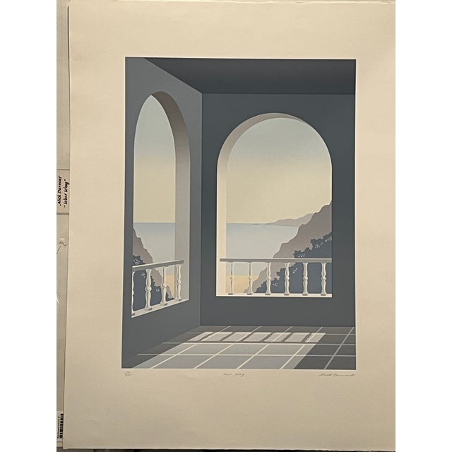 1980s Mick Durrant Signed Serigraph Pair East Wing & West Wing Limited Edition Prints For Sale - Image 4 of 14