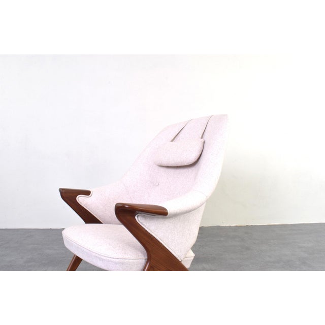 Beige Mid-Century Teak Bravo Chair by Sigurd Resell for Rastad & Relling, 1957 For Sale - Image 8 of 13