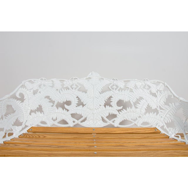 Wood Victorian Coalbrookdale Garden Set with Bench and Armchairs, United Kingdom, 1950s, Set of 3 For Sale - Image 7 of 18
