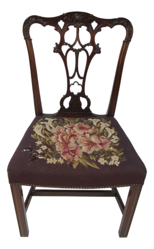 Single Mahogany Chair by Schmieg and Kotzian of Ny Ny