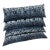 Set of 4 Custom Pillows - Beacon Hill Stella Velvet Fabric in Atlantic For Sale