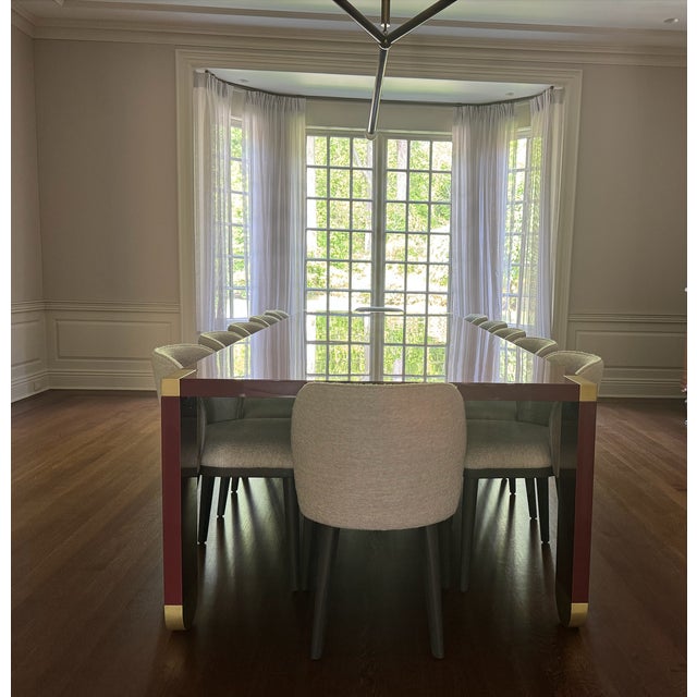 Custom Contemporary French Inspired Dining Table For Sale In New York - Image 6 of 12