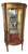 Antique Louis XVI Style Carved Giltwood Demilune Vitrine For Sale