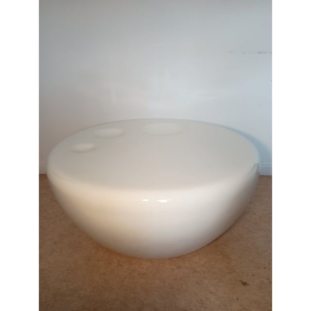 White Vintage Space Age Coffee Table, 1970s For Sale - Image 8 of 10