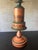 Olive 1940s French Neoclassical Painted Tole Table Lamps With Metal Shades - a Pair For Sale - Image 8 of 12