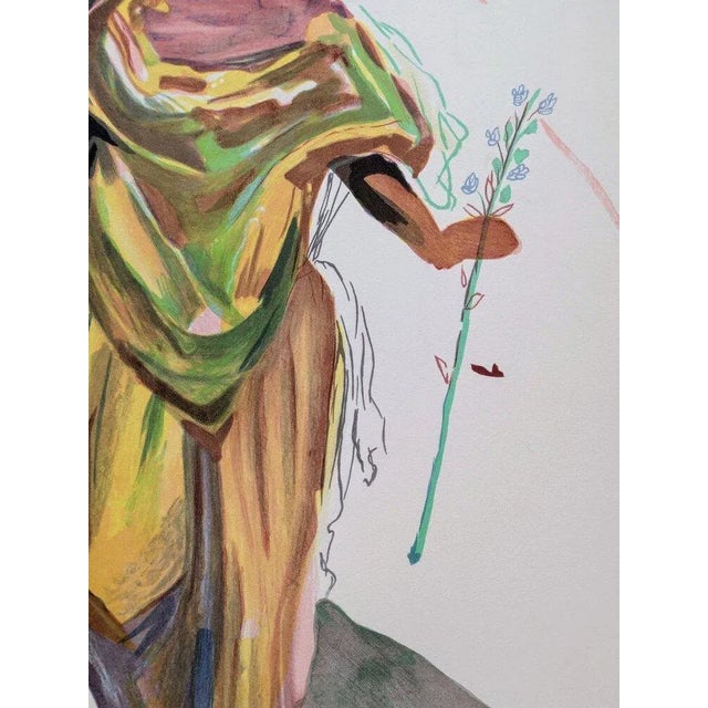 Salvador Dali, Apollon, Hand-Signed Color Woodcut, 1978 For Sale - Image 7 of 9