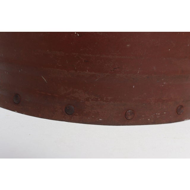 Vintage Industrial National Vulcanized Fibre Company "Vul-Cot" Waste Basket For Sale - Image 12 of 16