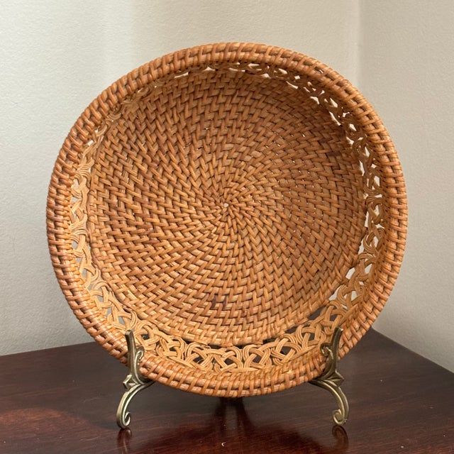 Mid 20th Century Small Mid-20th Century Boho Catchall Basket For Sale - Image 5 of 10