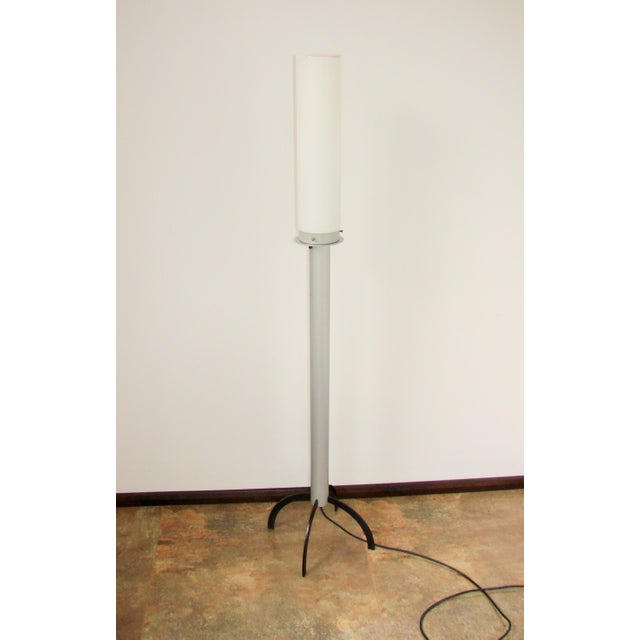 1980s Vintage Floor Lamp in Glass and Metal, 1980s For Sale - Image 5 of 11