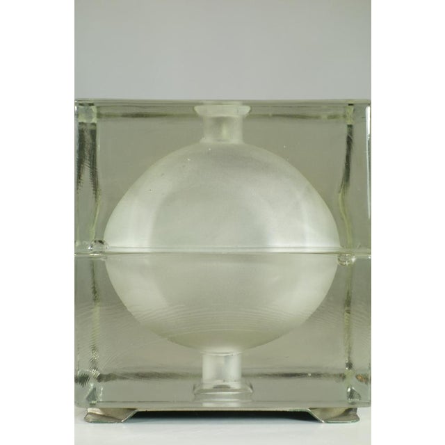 Italian Space Age Cubosfera Glass Table Lamp by Alessandro Mendini from Fidenza Vetraria, 1960s For Sale - Image 8 of 13