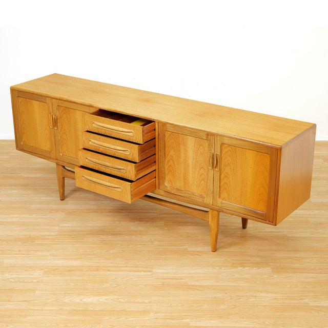 Mid-Century Modern 1960s Long Teak Mid Century Credenza by Vb Wilkins for G Plan For Sale - Image 3 of 10