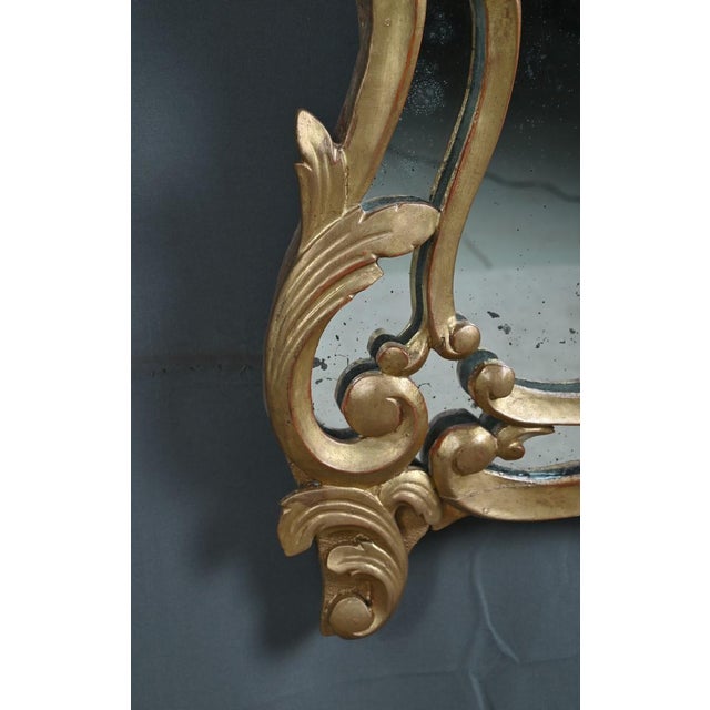 Mid-19th Century Napoleon III Louis XV Giltwood Mirror with Parcloses For Sale - Image 13 of 16