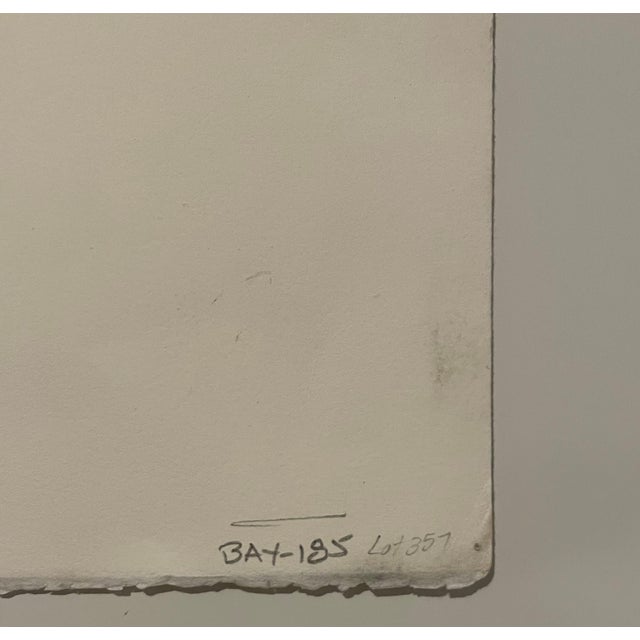 Black Sarah Amos, Contemporary Abstract Landscape Monotype Painting Sarah Amos, 1995 For Sale - Image 8 of 10