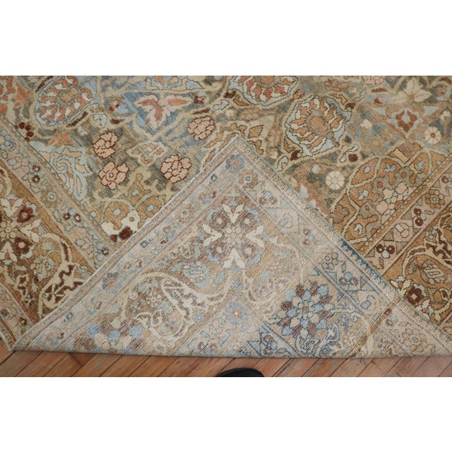 Zabihi Collection Spectacular Large Scale Neutral Persian Oversize Bakhtiari Rug For Sale - Image 4 of 12