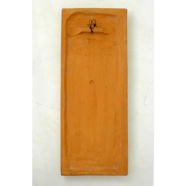 Unknown, Bas-Relief of a Woman, 1960s, Terracotta For Sale - Image 4 of 13