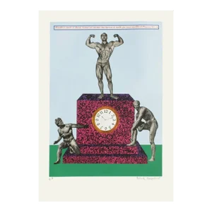 1974 Patrick Raynaud Pendulum Screenprint