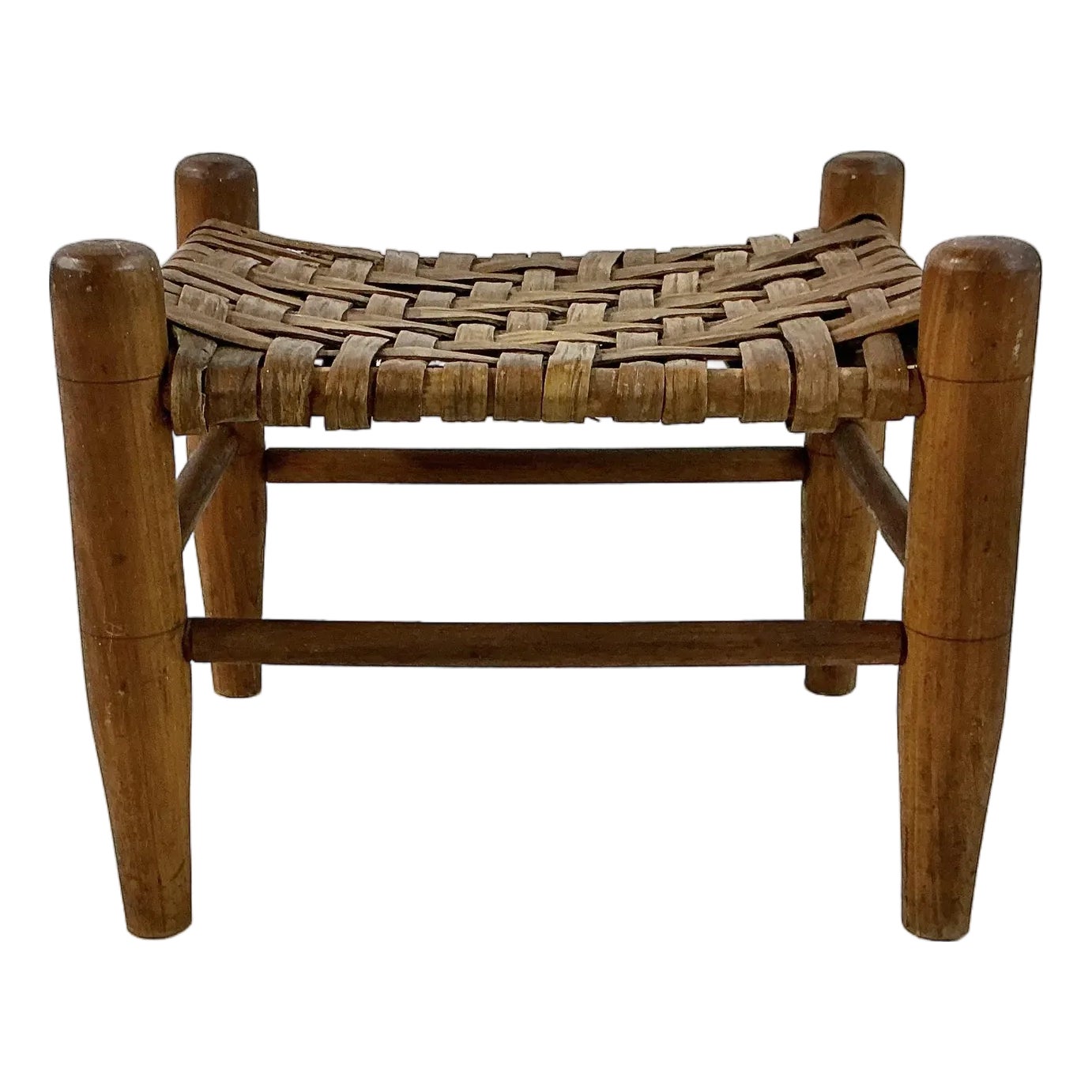 1930s Vintage French Country Rustic European Split Flat Rattan Reed ...